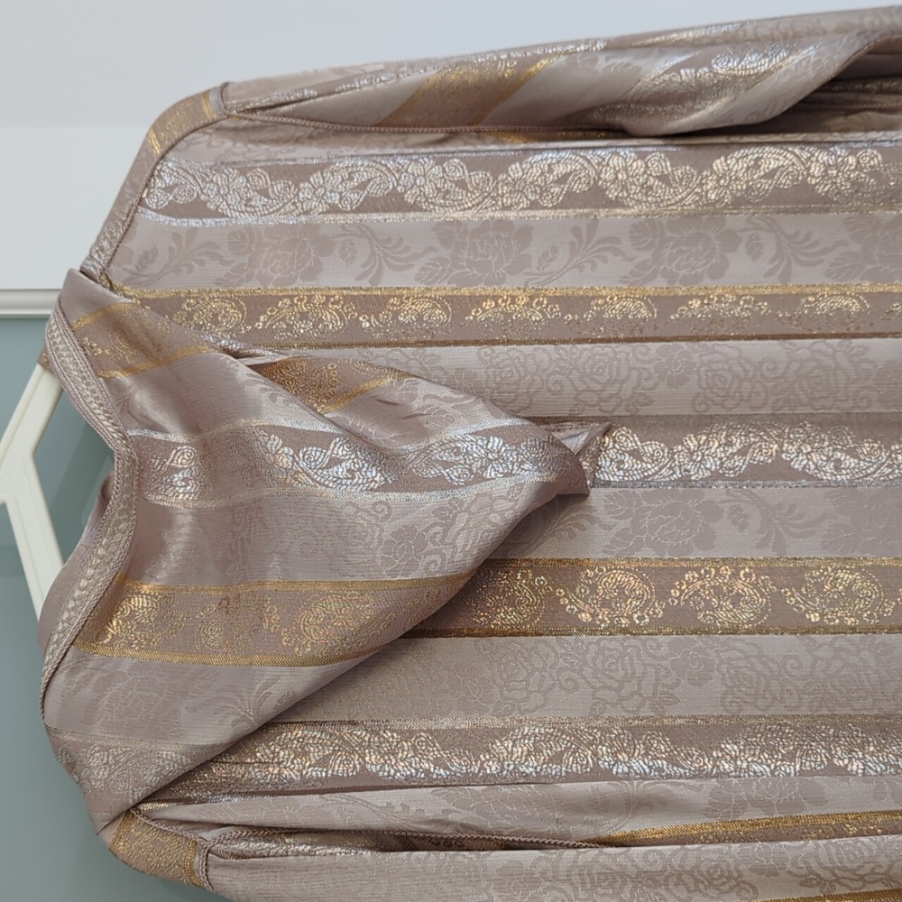 Silk Metallic Gold Kaftan from Morocco
